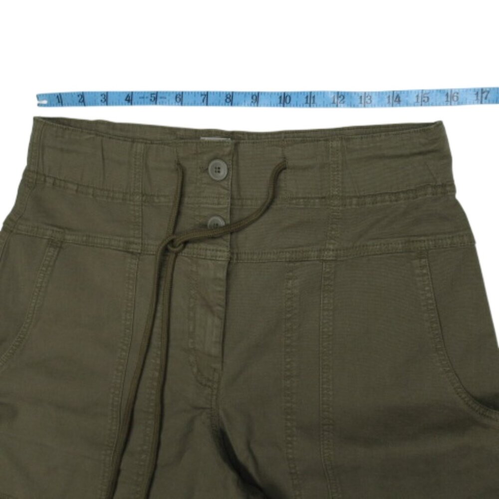 Anthropologie Maeve Utility Wide Leg Trousers Pants Green M - Picture 6 of 12